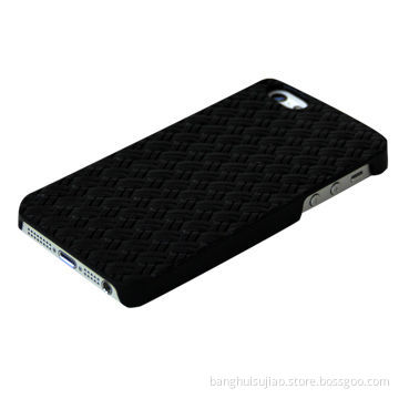 Fashion leather Cases for iPhone 5, Internal and External Voltage PU (Knit Lines)
